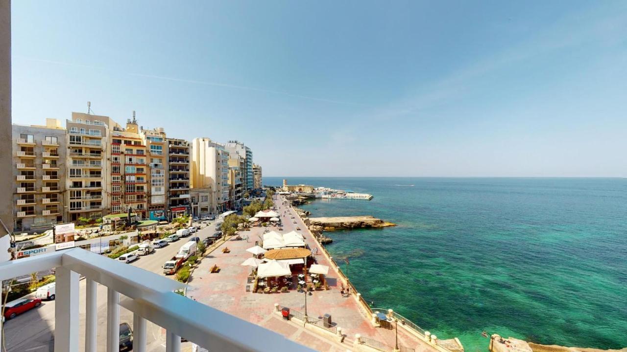 6Th Floor Seafront Apartment With Open Sea Views 슬리에마 외부 사진